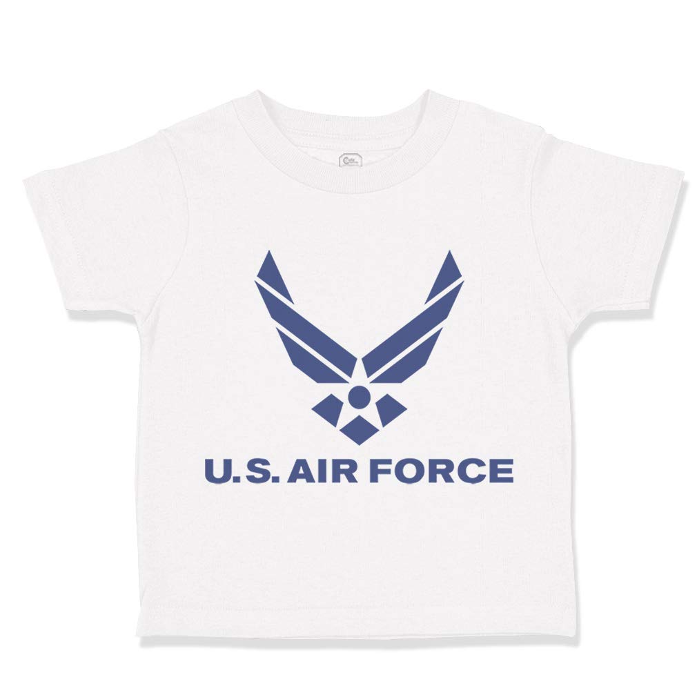 Adorable U.S. Air Force Toddler T-Shirt - 100% Cotton Boys & Girls Military Apparel - Perfect for Patriotic Events, Family Photos & Everyday Play