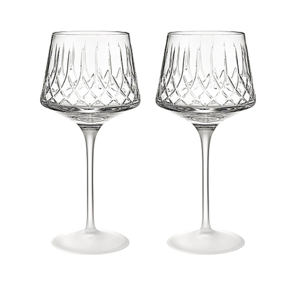 Waterford Lismore Arcus Wine Glasses Set of 2 - Premium Crystal Stemware for Red & White Wine - Perfect for Dinner Parties, Weddings & Gifts