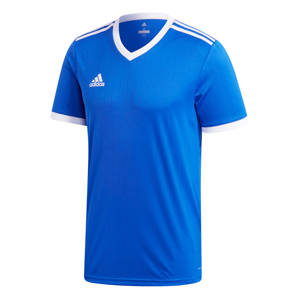 Adidas Youth Tabela 18 Soccer Jersey - Blue & White Stripe Football Shirt for Kids - Perfect for Games, Training & Fan Support