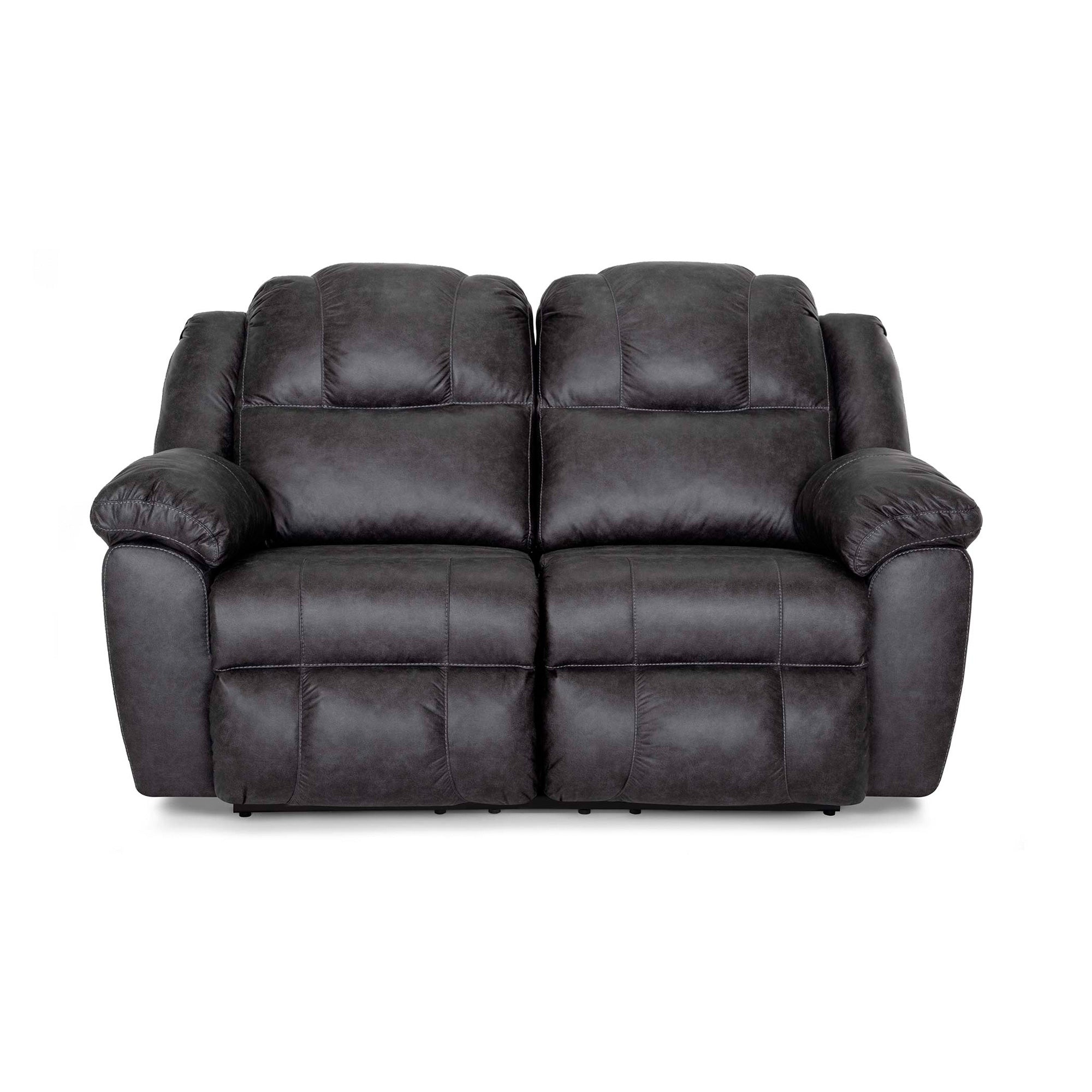 Rufford Power Rocker Reclining Loveseat - Modern Electric Recliner Sofa for Living Room, Home Theater & Relaxation - Comfortable Two-Seater with USB Charging Ports