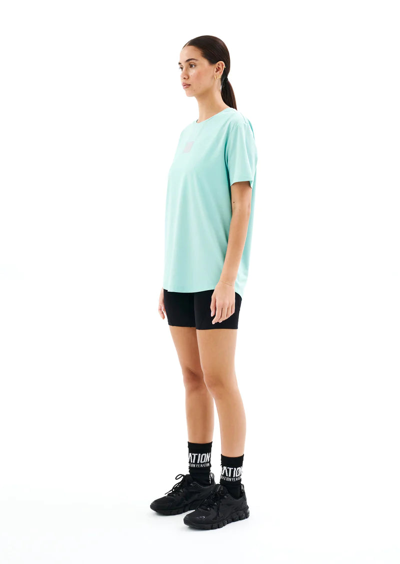 Crossover Air Form Tee in Aqua - Lightweight Breathable T-Shirt for Men & Women - Perfect for Running, Gym, and Casual Wear
