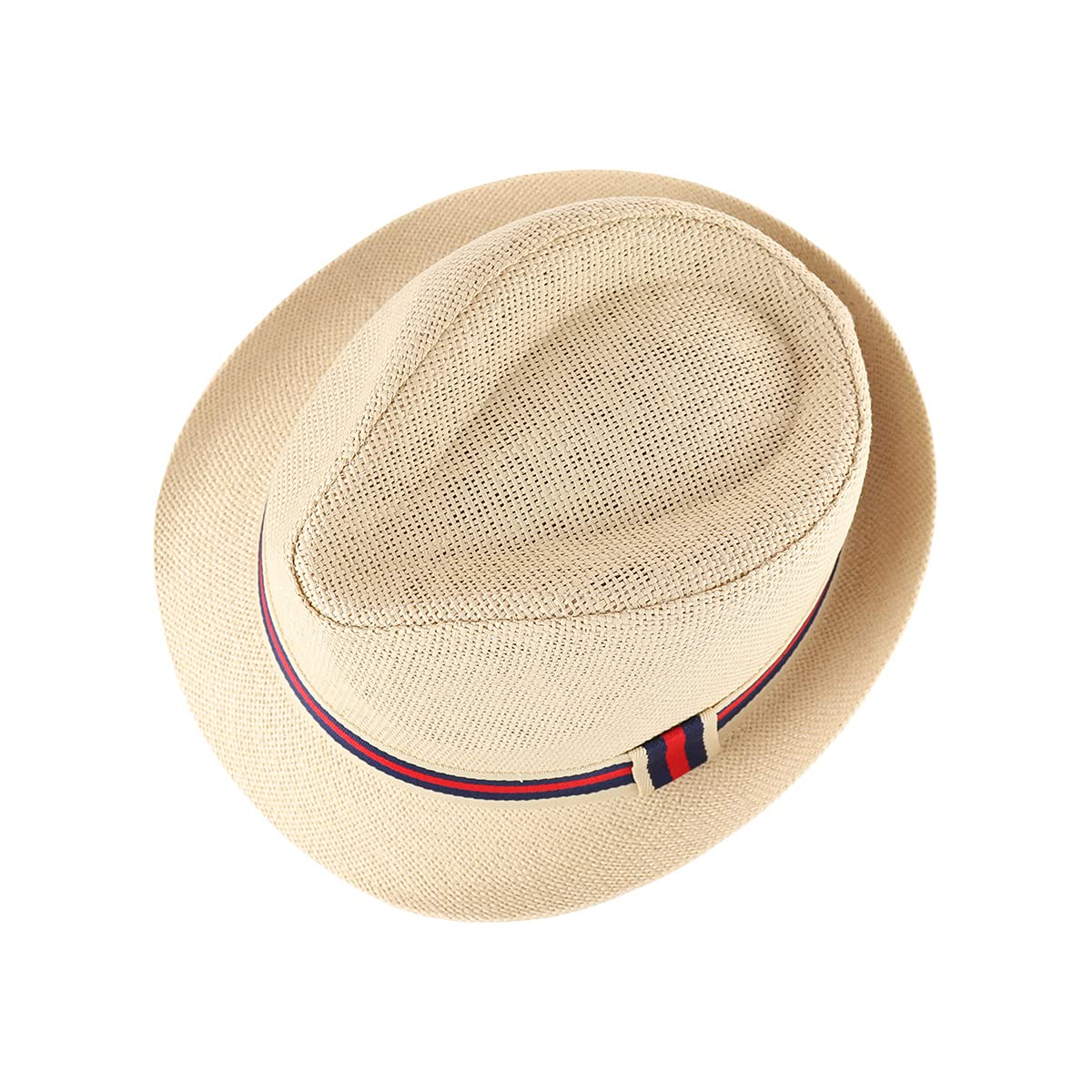 WESTEND Unisex Summer Wide Brim Fedora Hat for Men & Women - Lightweight Straw Panama Hat for Beach, Travel & Outdoor Activities