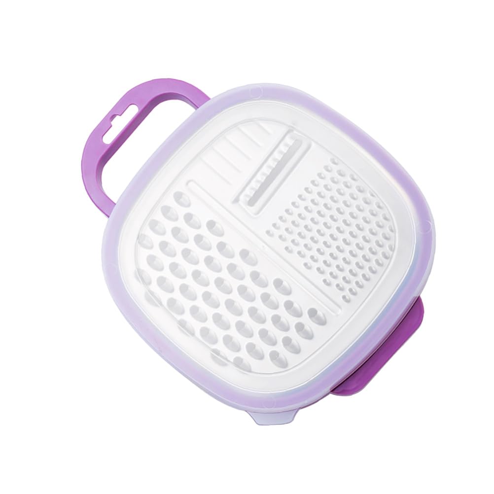 DOITOOL Stainless Steel Cheese Grater with Container & Handle - Kitchen Cheese Shredder for Parmesan, Mozzarella, Cheddar | Perfect for Pasta, Pizza, Salads & Baking