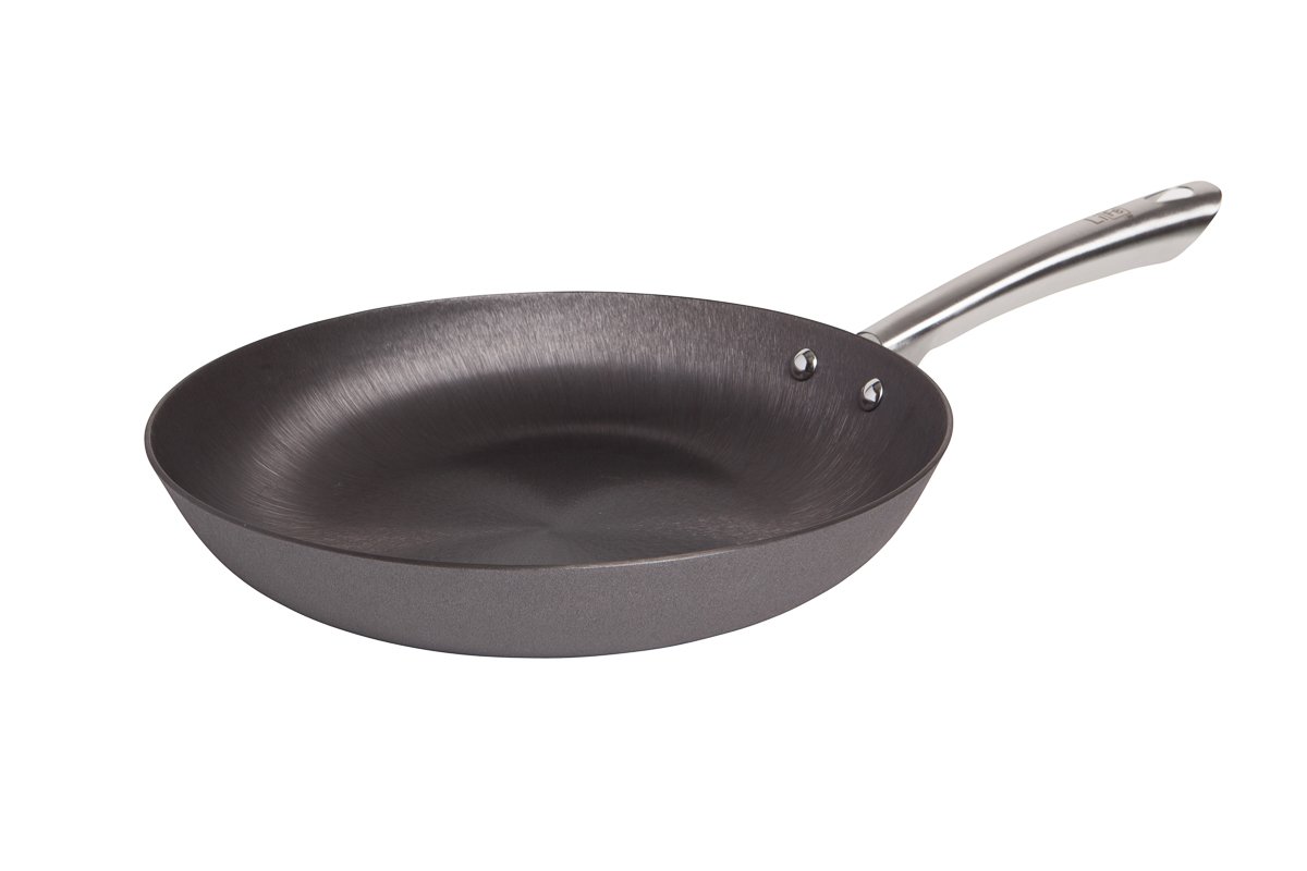 IKO Lightweight Kosher Cast Iron Skillet 10 Inch - Heavy Duty Stainless Steel Handle, Pre-Seasoned Non-Stick Surface, Oven & Stovetop Safe - Perfect for Searing, Frying & Baking | Ideal for Home Kitchen, Camping & Outdoor Cooking