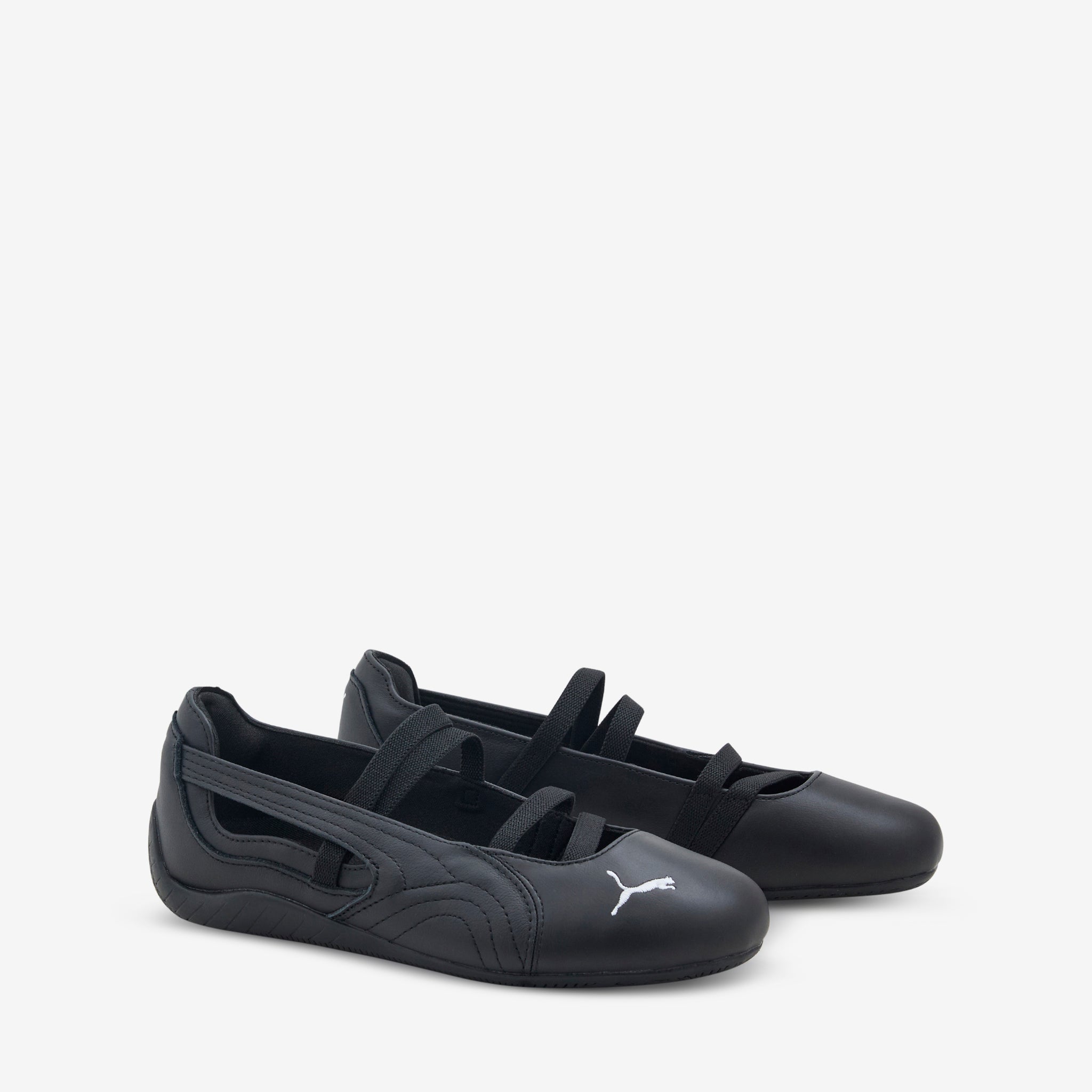 PUMA Women's Speedcat Ballet Leather Sneakers - Black & White | Comfortable & Stylish for Dance, Workouts & Casual Wear