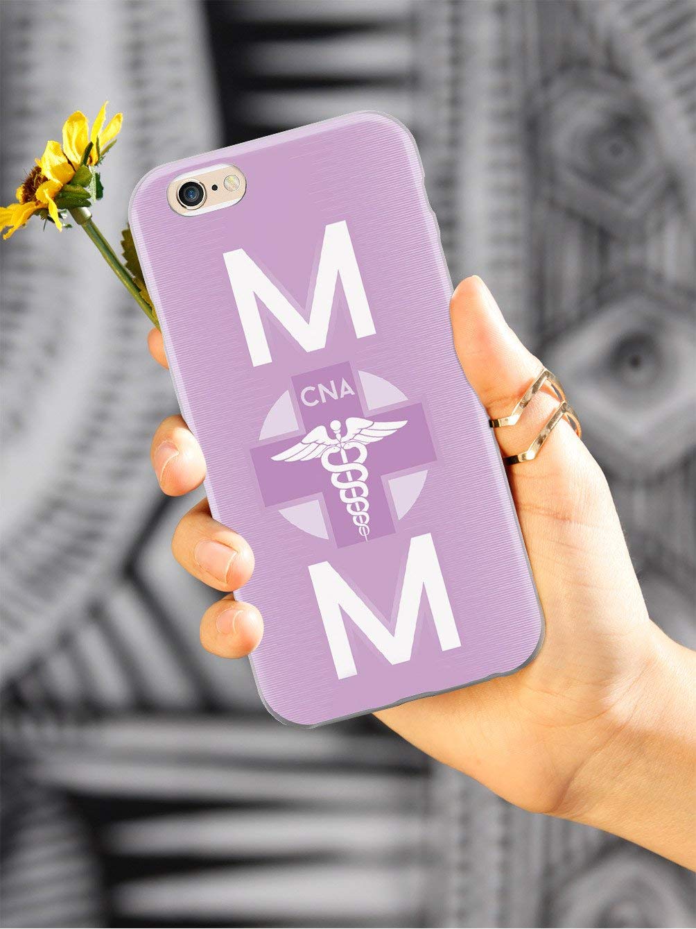 Inspired Cases - iPhone 12 Case with 3D Textured Design | Shockproof Protective Cover for Apple iPhone 12 | Perfect Gift for CNA Moms & Healthcare Workers | Ideal for Work, Travel & Everyday Use