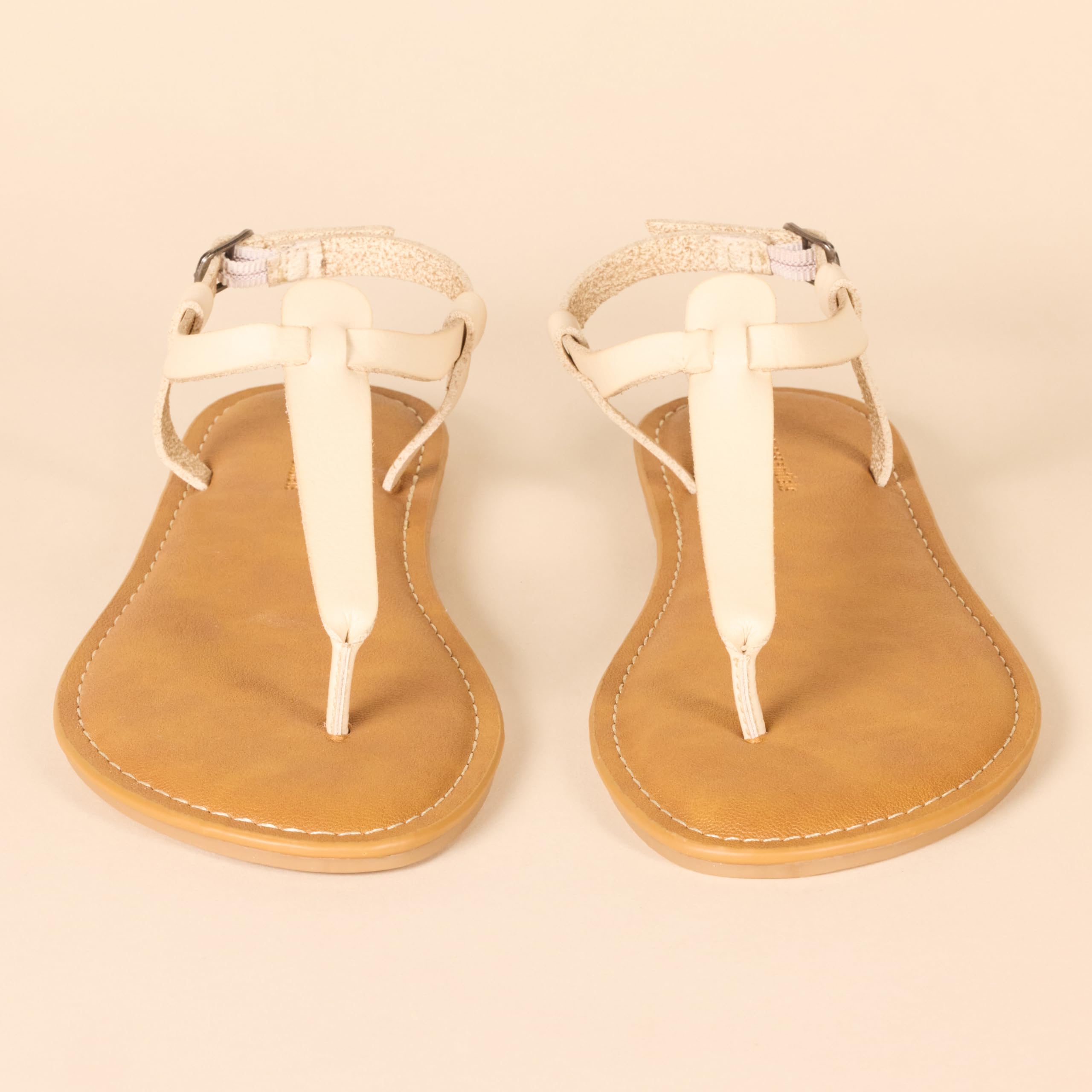 Amazon Essentials Women's Casual Thong Sandals with Adjustable Ankle Strap - Comfortable Summer Beach Flip Flops for Women, Perfect for Poolside, Vacation & Outdoor Walking