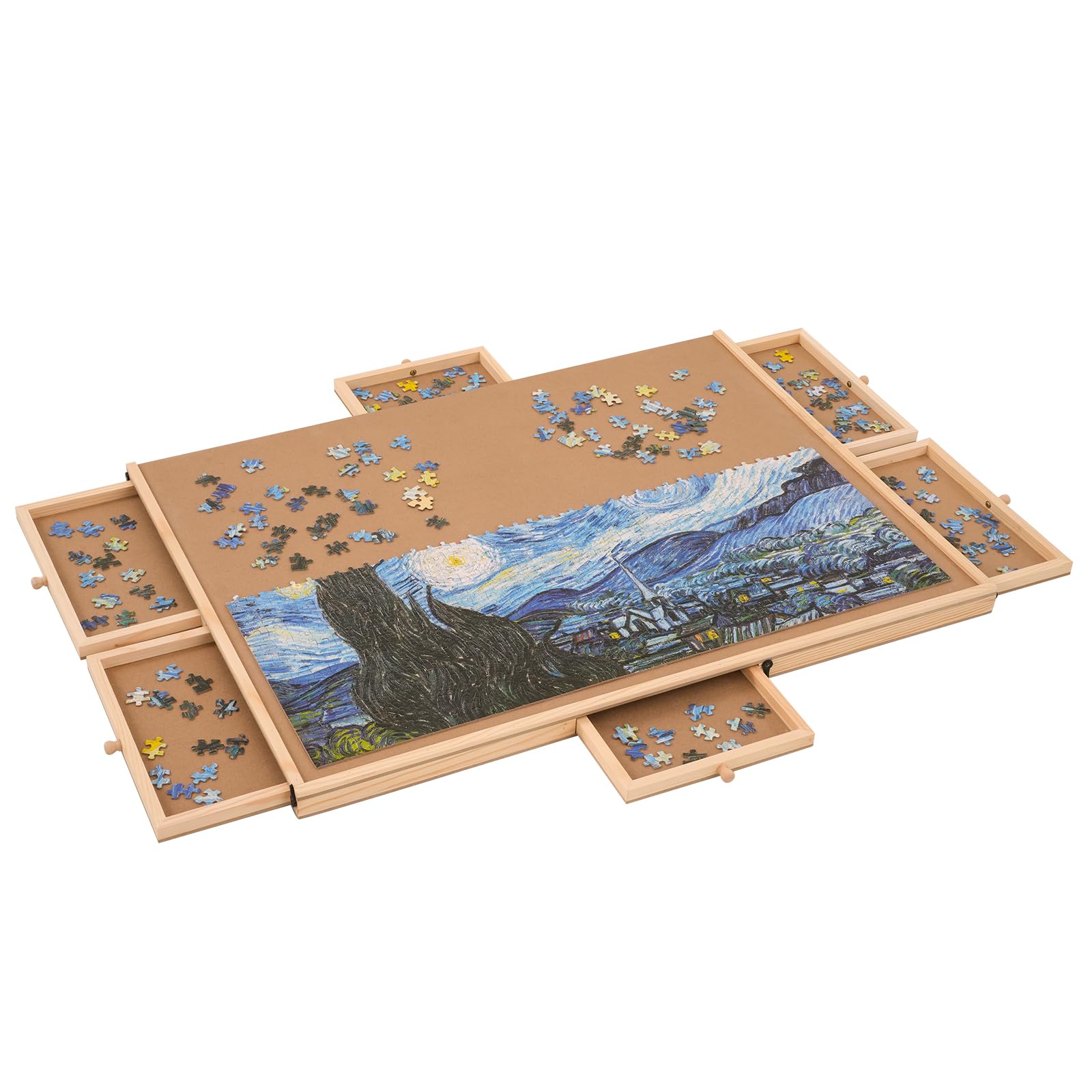 VEVOR 1000 Piece Puzzle Board with 6 Drawers & Cover - 29
