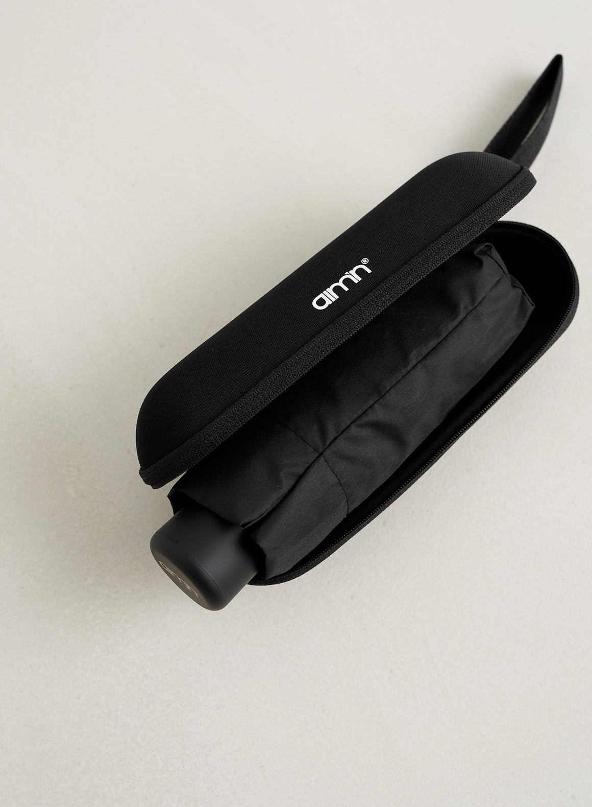 Black Edge Pocket Umbrella - Compact Folding Travel Umbrella with Windproof Design - Perfect for Commuting, Hiking & Outdoor Activities