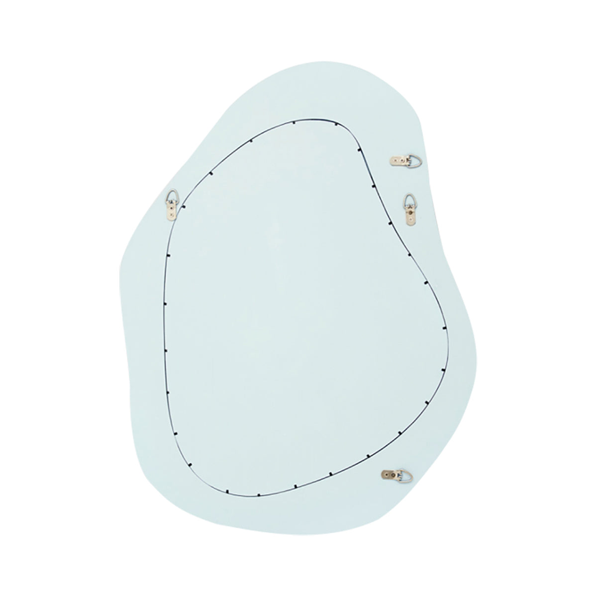 Aura Mirror (65 x 85cm) - Modern Wall Decor for Living Room, Bedroom & Office - Large Framed Mirror for Home Decor & Feng Shui