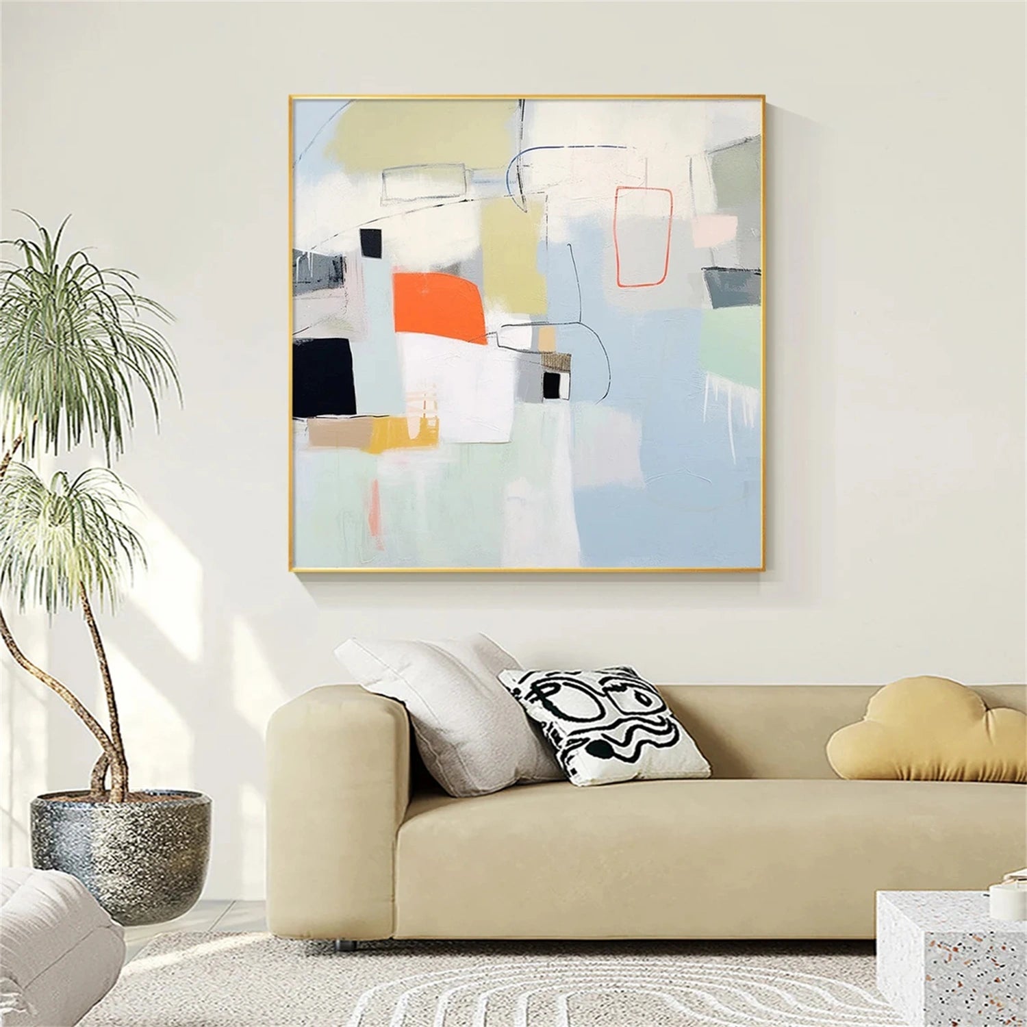 Abstract Painting #AB 293 - Modern Wall Art for Home & Office Decor - Perfect for Living Room, Bedroom or Workspace
