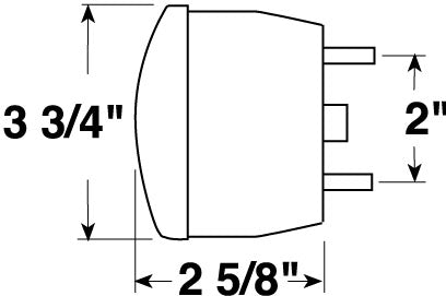PM M428 Universal Stud Mount License Light - Stop, Turn & Tail Light for Trucks & Trailers - Durable LED Lighting for Enhanced Safety & Visibility