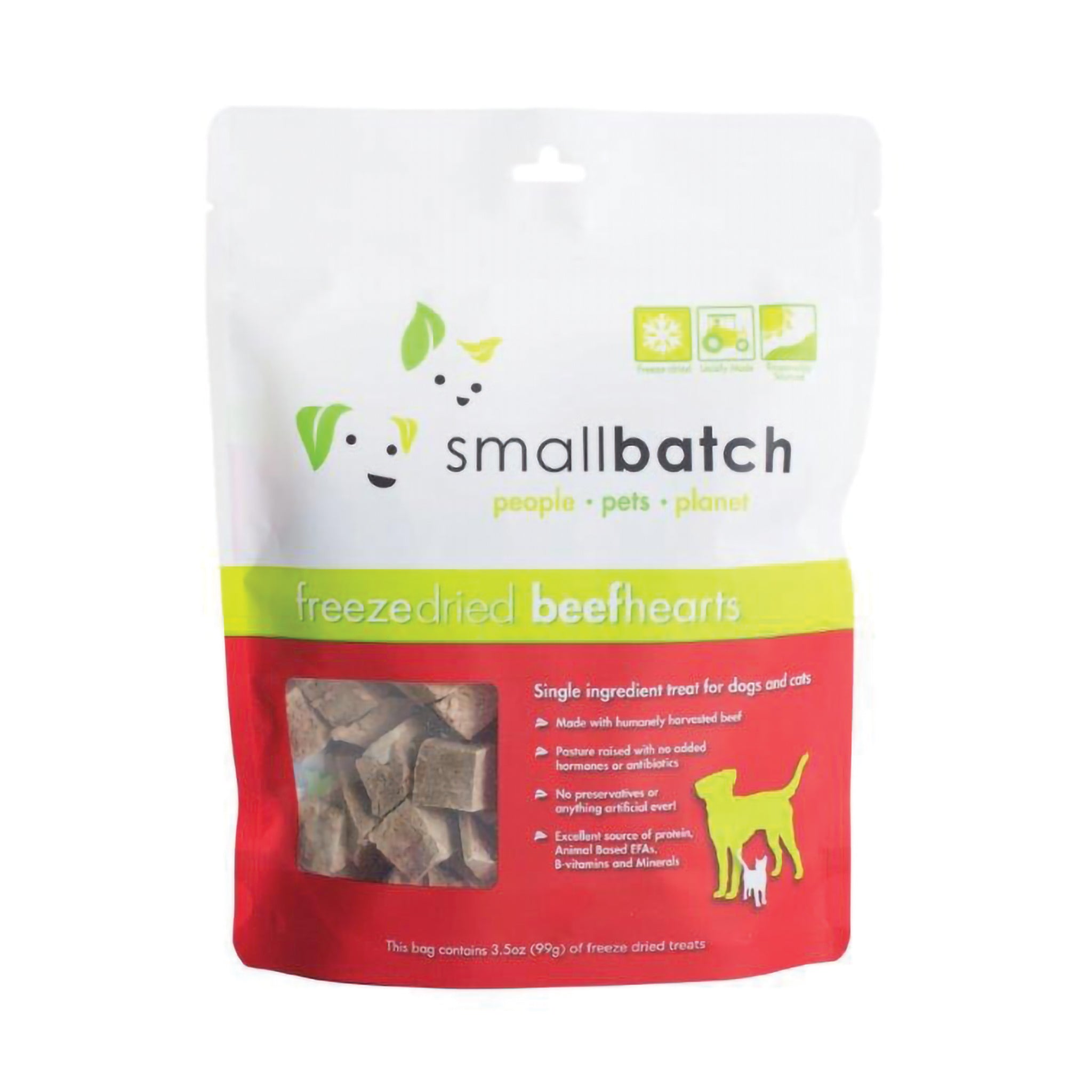 Premium Freeze Dried Beef Hearts for Dogs - High Protein Natural Dog Treats - Grain Free, Single Ingredient Snacks - Perfect for Training, Rewards & Outdoor Adventures