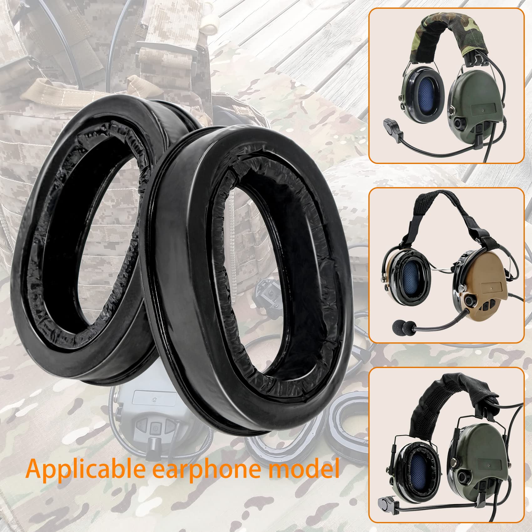 Premium Silicone Gel Earpads for MSA SORDIN Headsets - Comfortable Noise Cancelling Hearing Protection Ear Cushions - Ideal for Shooting Ranges, Construction Sites & Industrial Work Environments