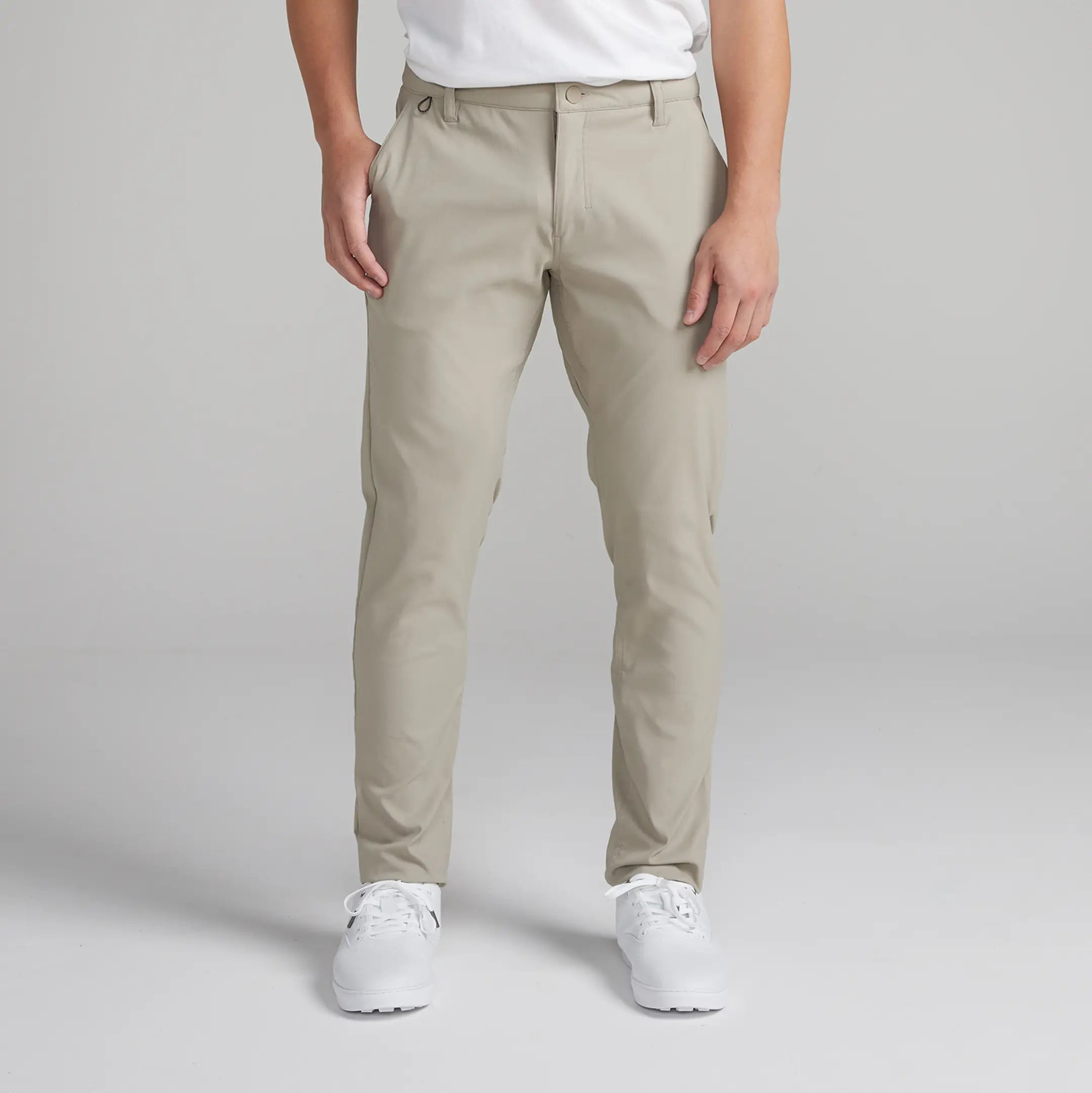 TRUE All Day Chino Pants for Men - Comfortable Stretch Dress Pants for Office, Travel & Casual Wear - Slim Fit Work Pants with Wrinkle-Free Fabric