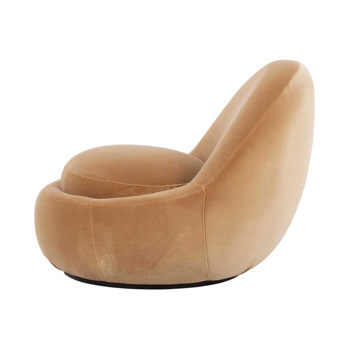 Babette Velvet Swivel Armchair - Modern Accent Chair with 360° Rotation for Living Room, Bedroom & Office - Soft Upholstered Lounge Chair for Home Decor