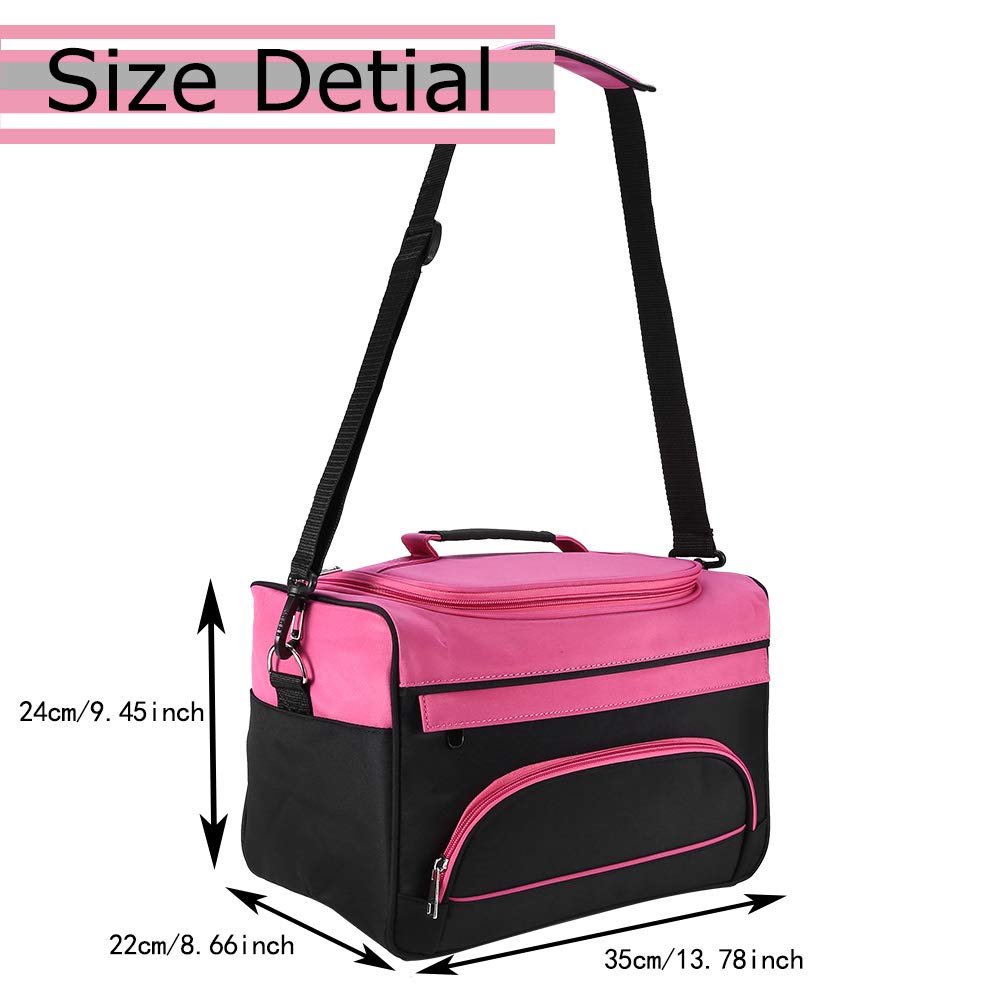 ANGGREK Professional Barber Bag - Large Capacity Salon Hairdressing Organizer for Stylists | Holds Clippers, Scissors & Tools | Travel Cosmetic Case with Adjustable Shoulder Strap | Perfect for Mobile Barbers & Salon Professionals