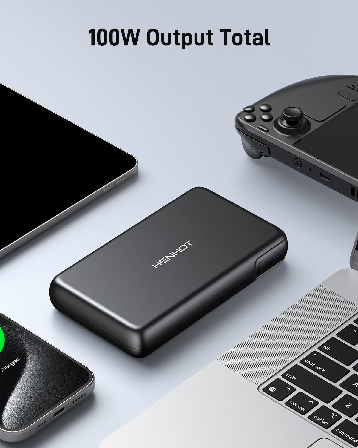 100W 30000mAh Power Bank with USB-C PD Fast Charging - Portable Laptop Charger for Dell, MacBook, HP, Asus, Lenovo, Steam Deck, Nintendo Switch - External Battery Pack for iPhone, Samsung Galaxy, iPad & More - Perfect for Travel, Work & Outdoor Adventures