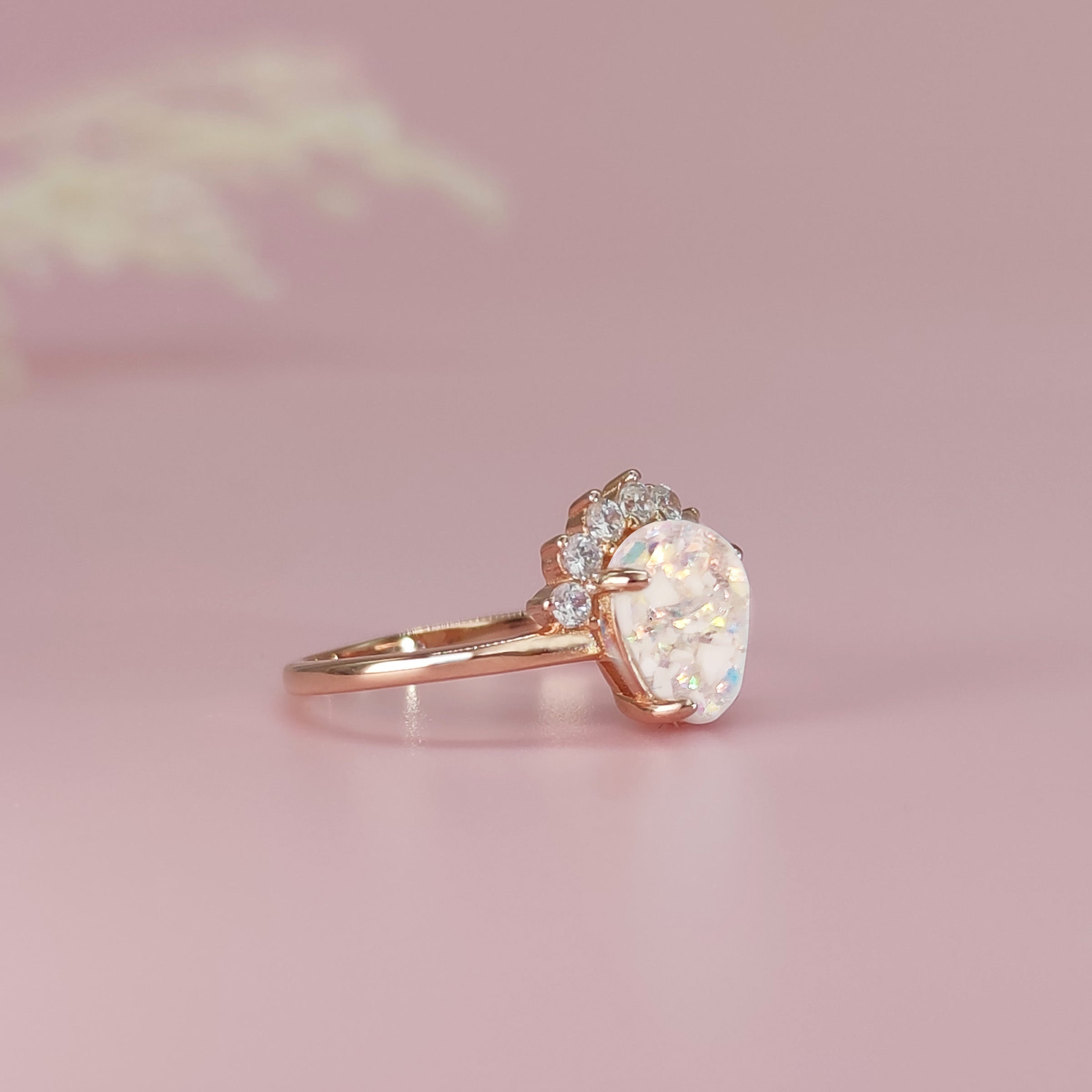 Sterling Silver Teardrop Ashes Ring DIY Kit - Handmade Memorial Jewelry for Loved Ones - Perfect for Cremation Keepsakes, Remembrance Gifts & Personalized Memorial Jewelry