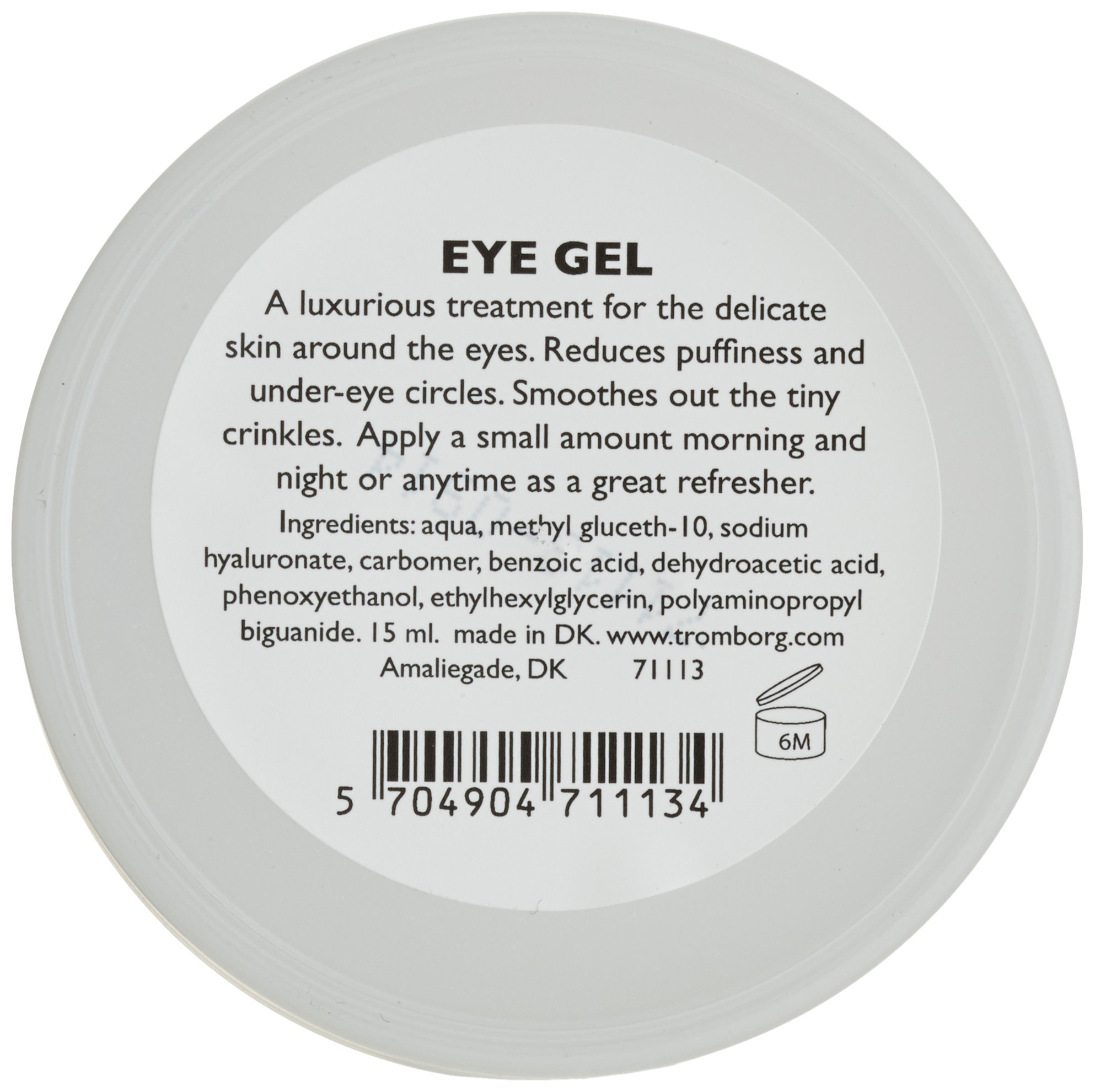 Scandinavian Mood Eye Gel 15ml - Cooling Under Eye Treatment for Dark Circles & Puffiness - Perfect for Morning Refresh & Night Care Routine