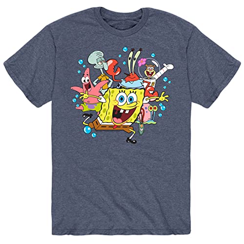 Bubble Crew-heather Blue