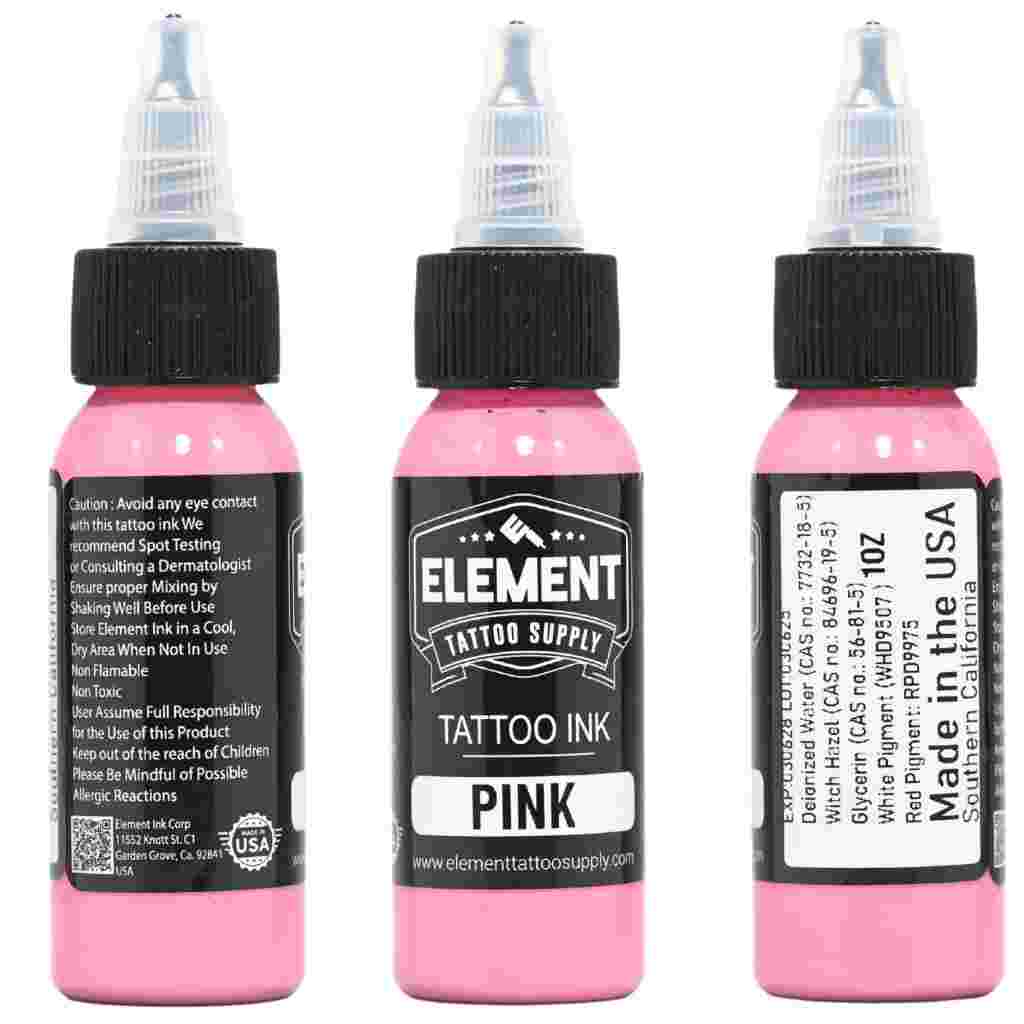 Pink Element Ink - Premium Quality Ink for Calligraphy, Art & Tattoos | Vibrant Colors, Smooth Flow | Perfect for Artists, Designers & Tattoo Enthusiasts