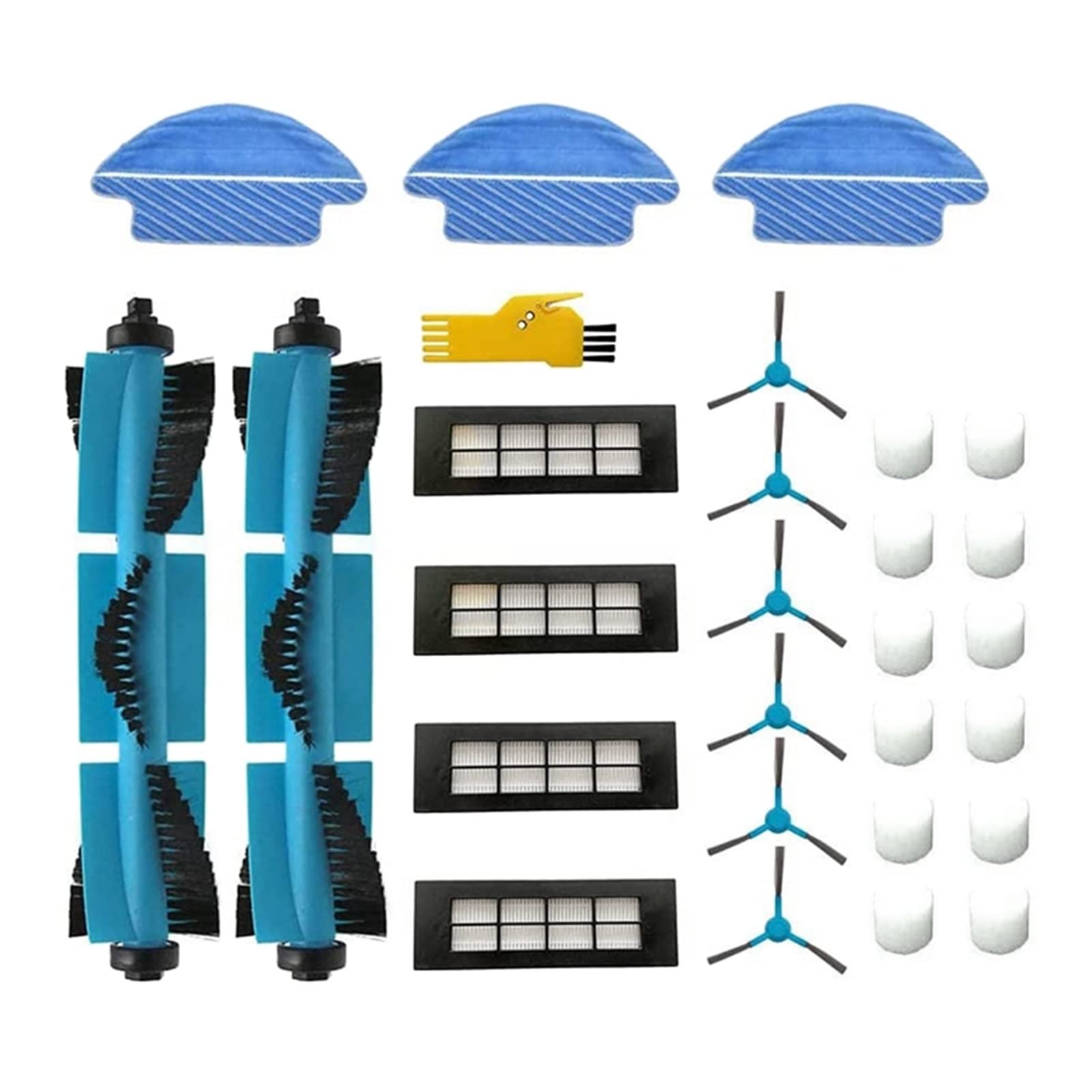 Conga 3090 Vacuum Cleaner Parts - HEPA Filter & Mop Pads for Floor Cleaning