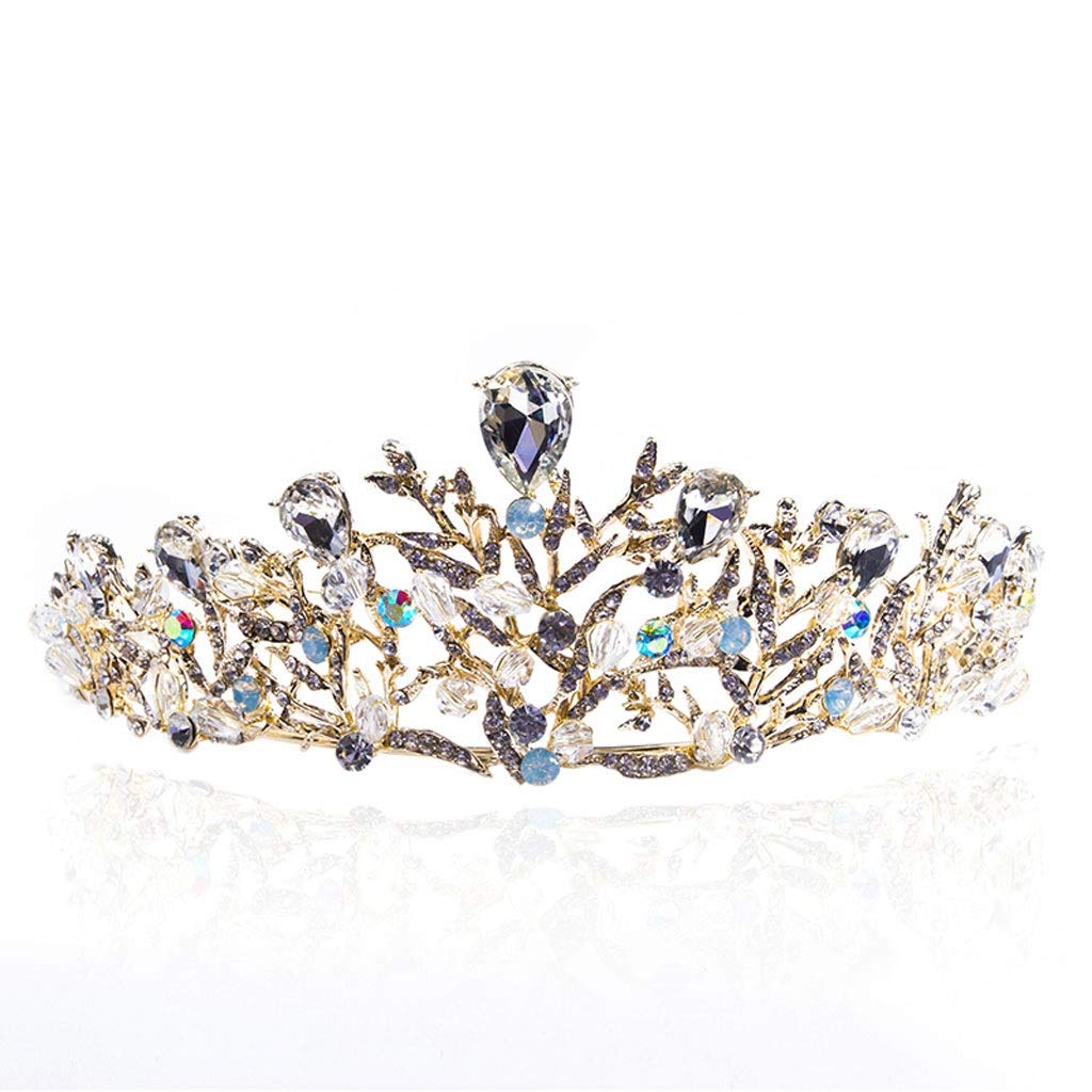 Elegant Crystal Rhinestone Bridal Tiara Crown for Wedding, Birthday Party & Special Occasions - Perfect Wedding Dress Accessories & Headpiece for Brides