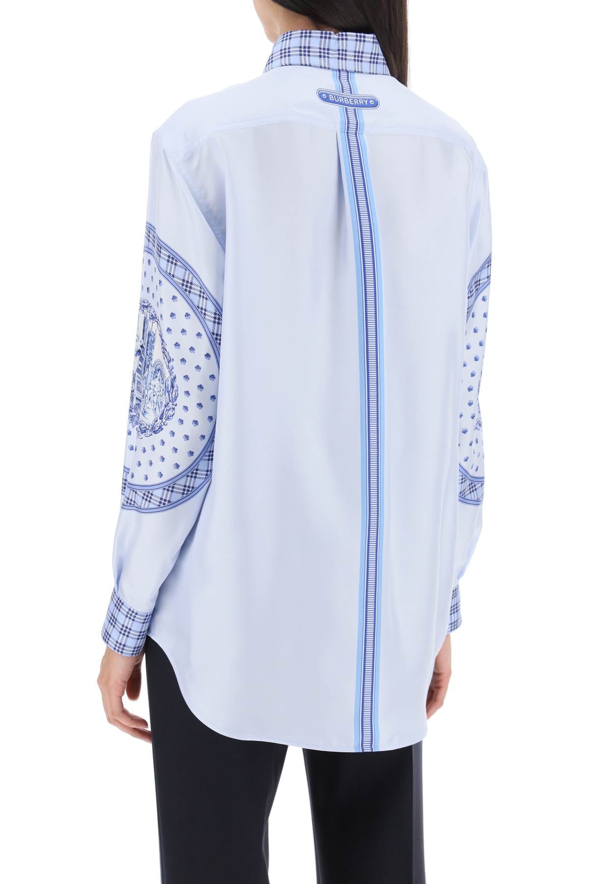 Burberry Printed Silk Shirt for Men & Women | Luxury Designer Fashion for Casual & Formal Wear