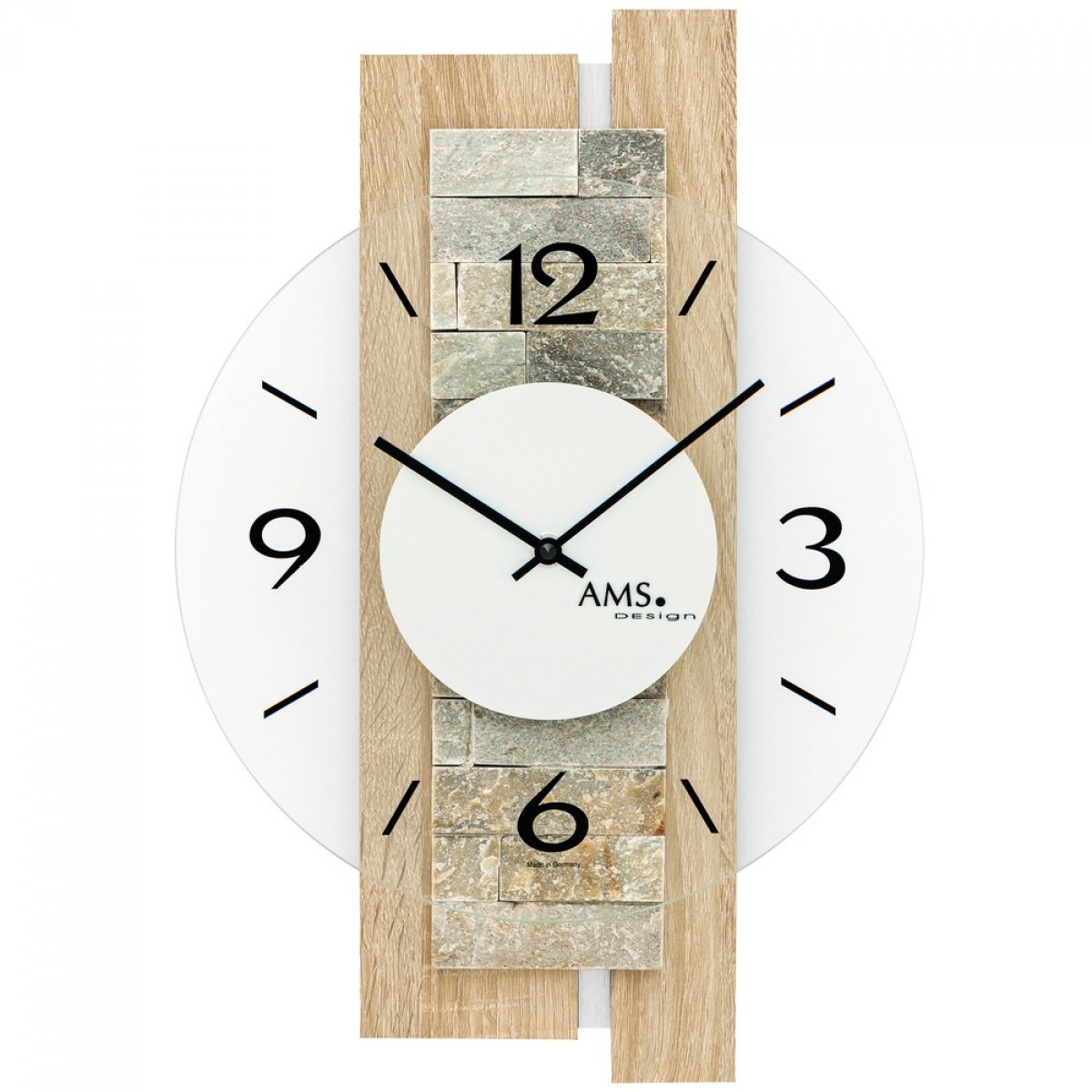 Modern Wall Clock with Silent Quartz Movement - Large Round Decorative Clock for Living Room, Bedroom, Office - Perfect Home Decor & Wall Art Gift Idea