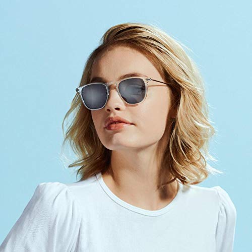 NOOZ Optics Unisex Reading Sunglasses - Slim Lightweight Magnifying Sun Glasses with Case | DINO Square Frame | Perfect for Reading Outdoors, Driving & Beach Activities