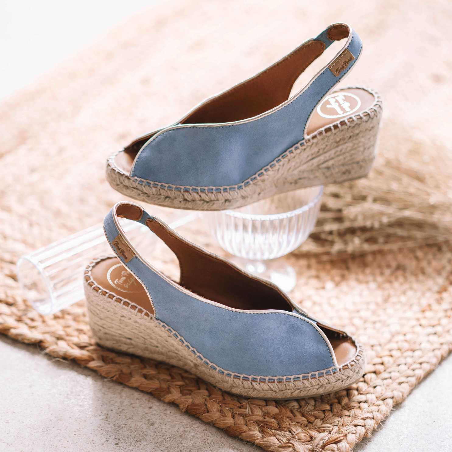 Women's Suede Leather Wedge Espadrilles - Comfortable Summer Sandals for Casual Outings & Beach Vacations