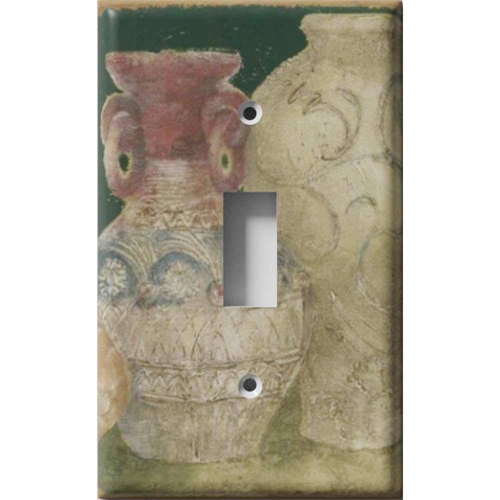 Oversized Single Switch Plate Cover - Elegant Vase Design for Home Decor | Perfect for Living Room, Bedroom & Office Wall Switch Protection