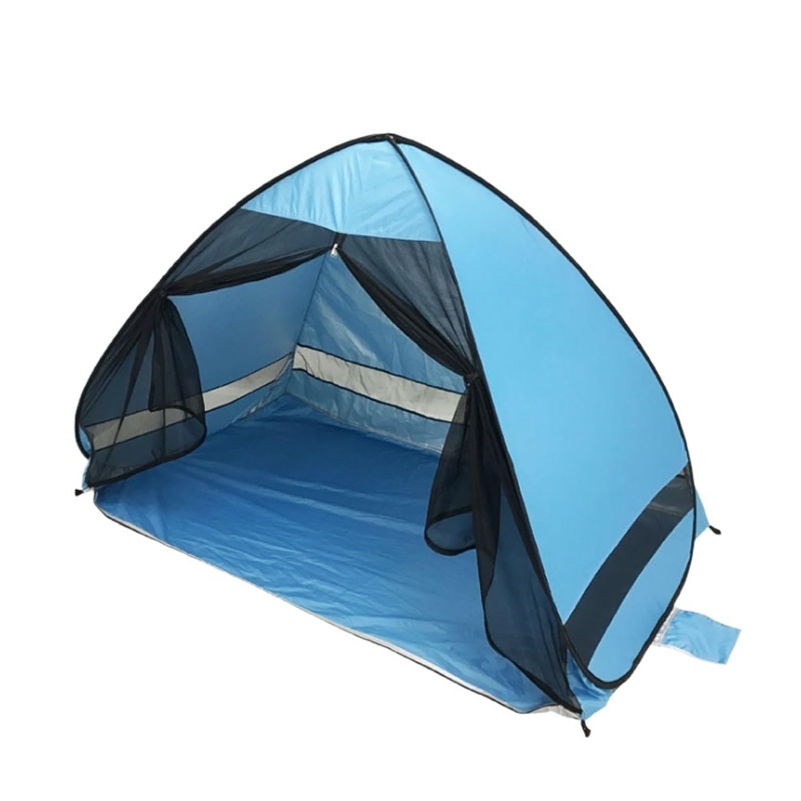 1-2 Person Pop Up Camping Tent - Quick Open Portable Beach Tent with Mosquito Net & Sunshade for Outdoor Adventures, Picnics, and Beach Trips