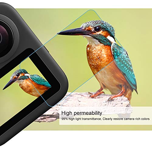 PULUZ 2-Pack Tempered Glass Screen Protector for GoPro Max Action Camera - HD Clear, Anti-Scratch, Bubble-Free LCD Display Protection for Outdoor Adventures & Extreme Sports