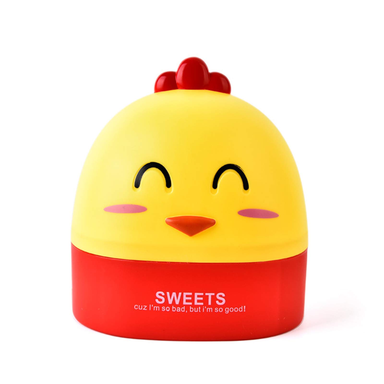 Fivekim Cartoon Chicken Tissue Box Holder - Yellow Desktop Paper Towel & Napkin Storage Container for Home, Office, and Kids Room Decor