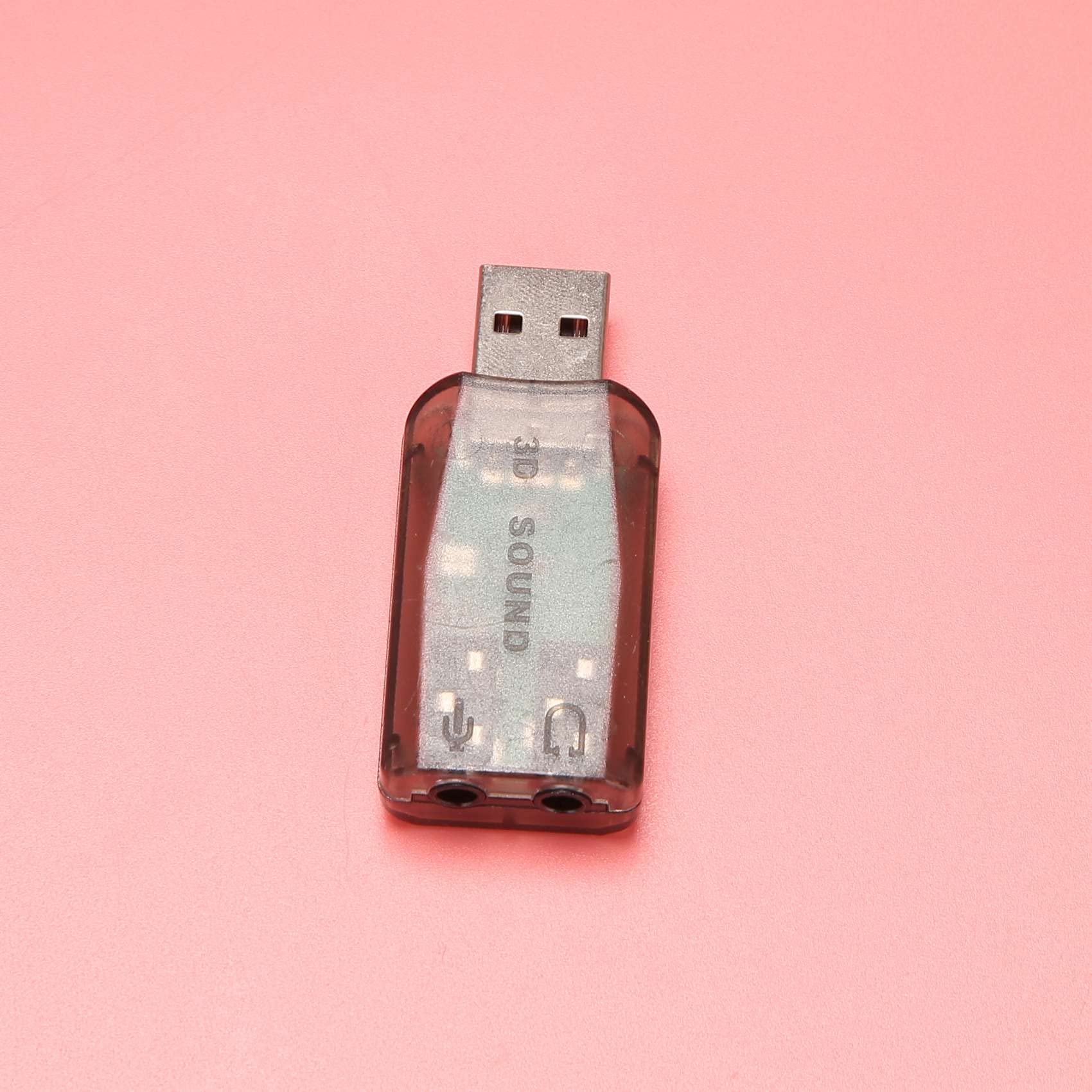 Kangtm USB to 3.5mm Audio Adapter - 3D Sound Card for PC & Headphones