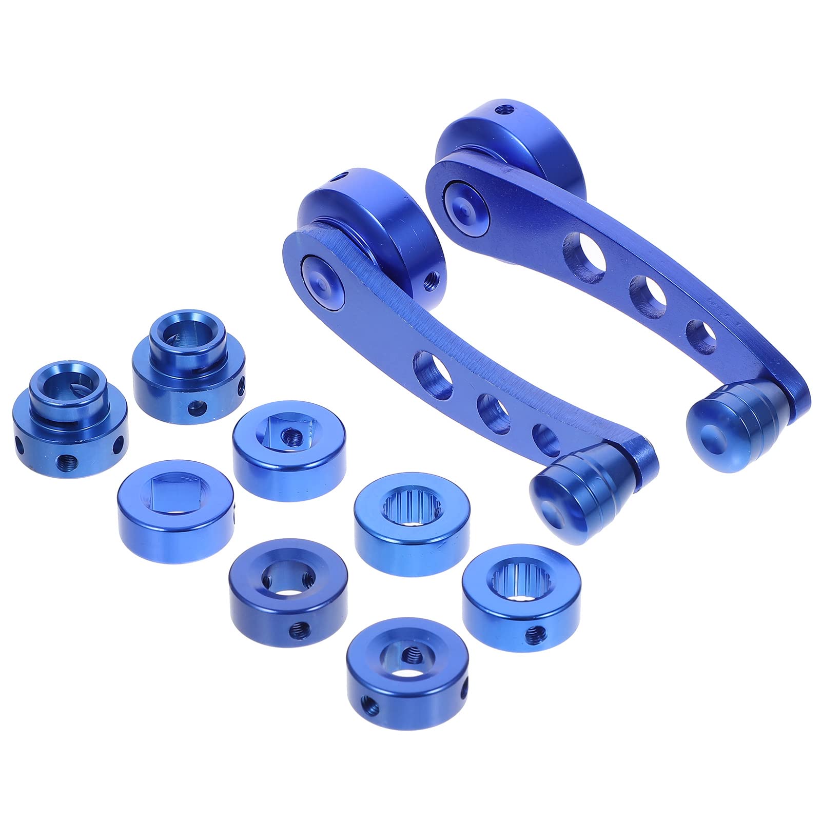 Veemoon Car Window Crank Handle Set - Replacement Window Winder Riser with Mounting Hardware - Universal Fit for Most Vehicles - Durable Blue Car Accessories for Smooth Window Operation