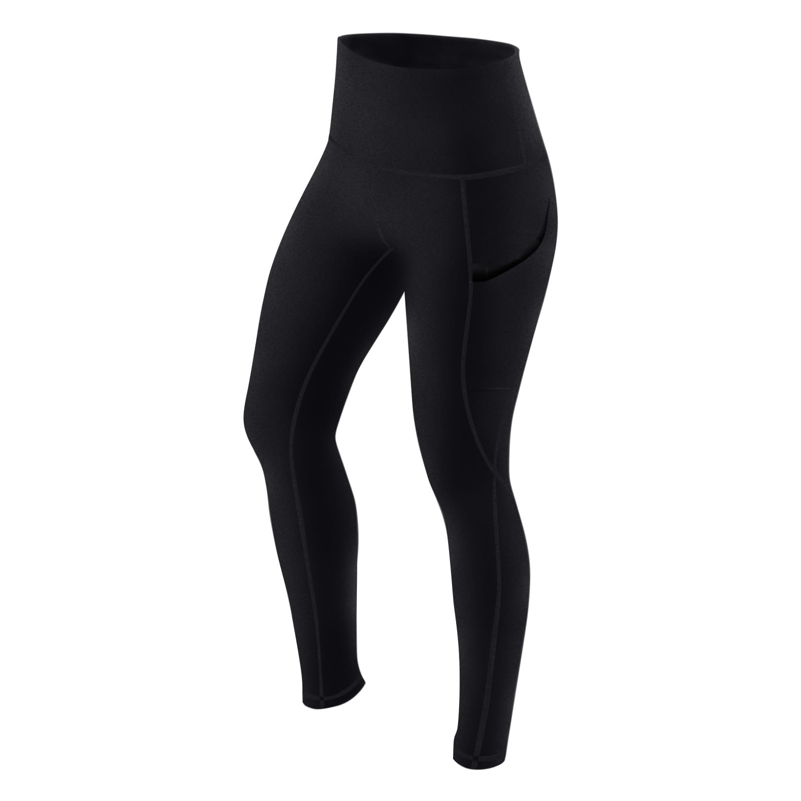 JIEMUXIU High Waisted Compression Yoga Pants for Women - Running Leggings, Workout Tights with Tummy Control - Perfect for Gym, Yoga & Athletic Activities
