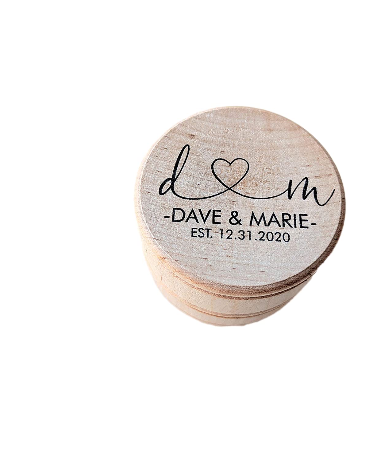 Personalized Ring Bearer Box - Custom Wedding Ring Box for Boho & Rustic Weddings - 12 Unique Design Choices - Perfect for Proposal, Vow Renewal & Bridal Shower Gifts
