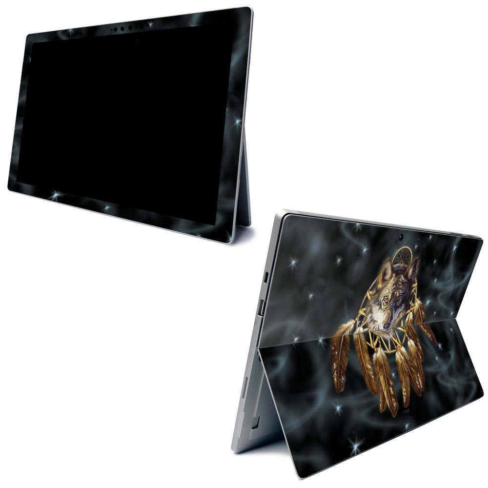 MightySkins Protective Vinyl Decal Wrap Cover for Microsoft Surface Pro 7 - Wolf Dreams Design | Durable, Customizable Skin | Easy to Apply & Remove | Made in USA | Perfect for Work, School & Travel Protection