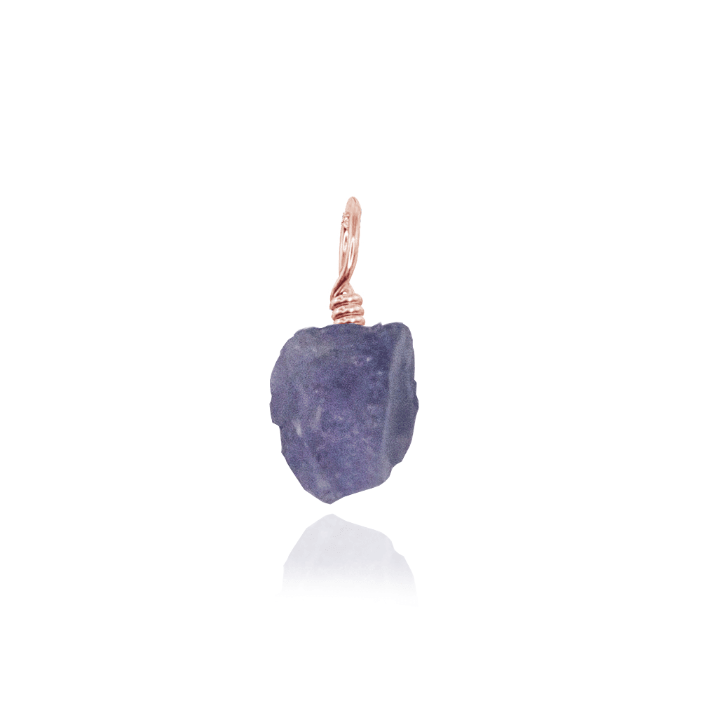 Natural Tanzanite Crystal Pendant Necklace - Genuine Raw Tanzanite Jewelry for Women - Perfect for Everyday Wear, Special Occasions & Gift Giving