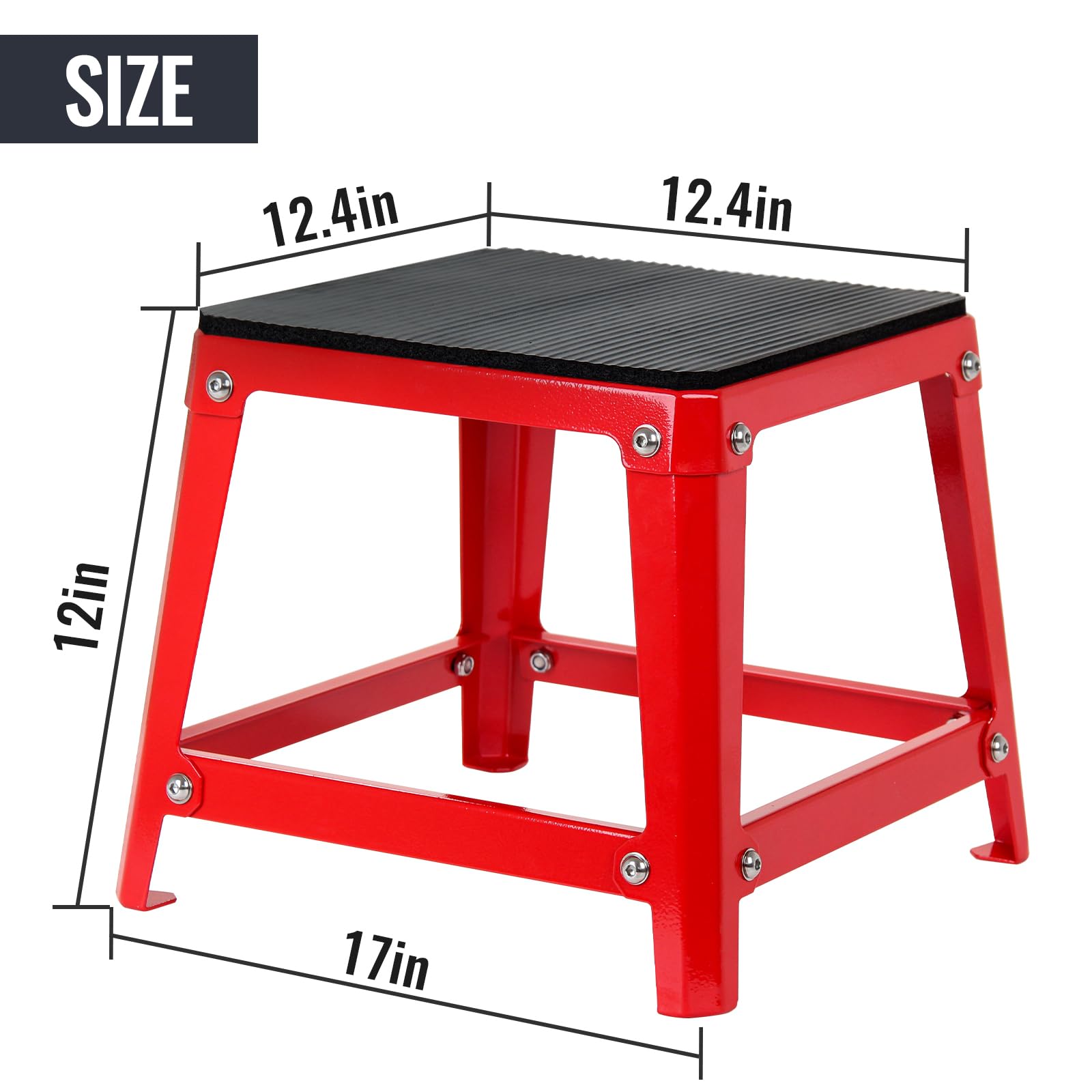 Premium Plyometric Jump Box - 12/18/20/24 Inch Adjustable Height Fitness Training Platform for CrossFit, HIIT & Home Workouts - Ideal for Box Jumps, Step Ups & Strength Training Exercises