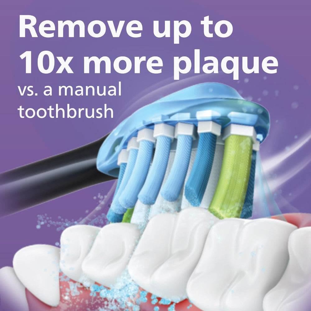 PHILIPS HX9911/91 Sonicare 9000 Series Electric Toothbrush - Premium Rechargeable Power Toothbrush with Smart Sensor & 3 Brush Heads - Perfect for Travel & Home Oral Care