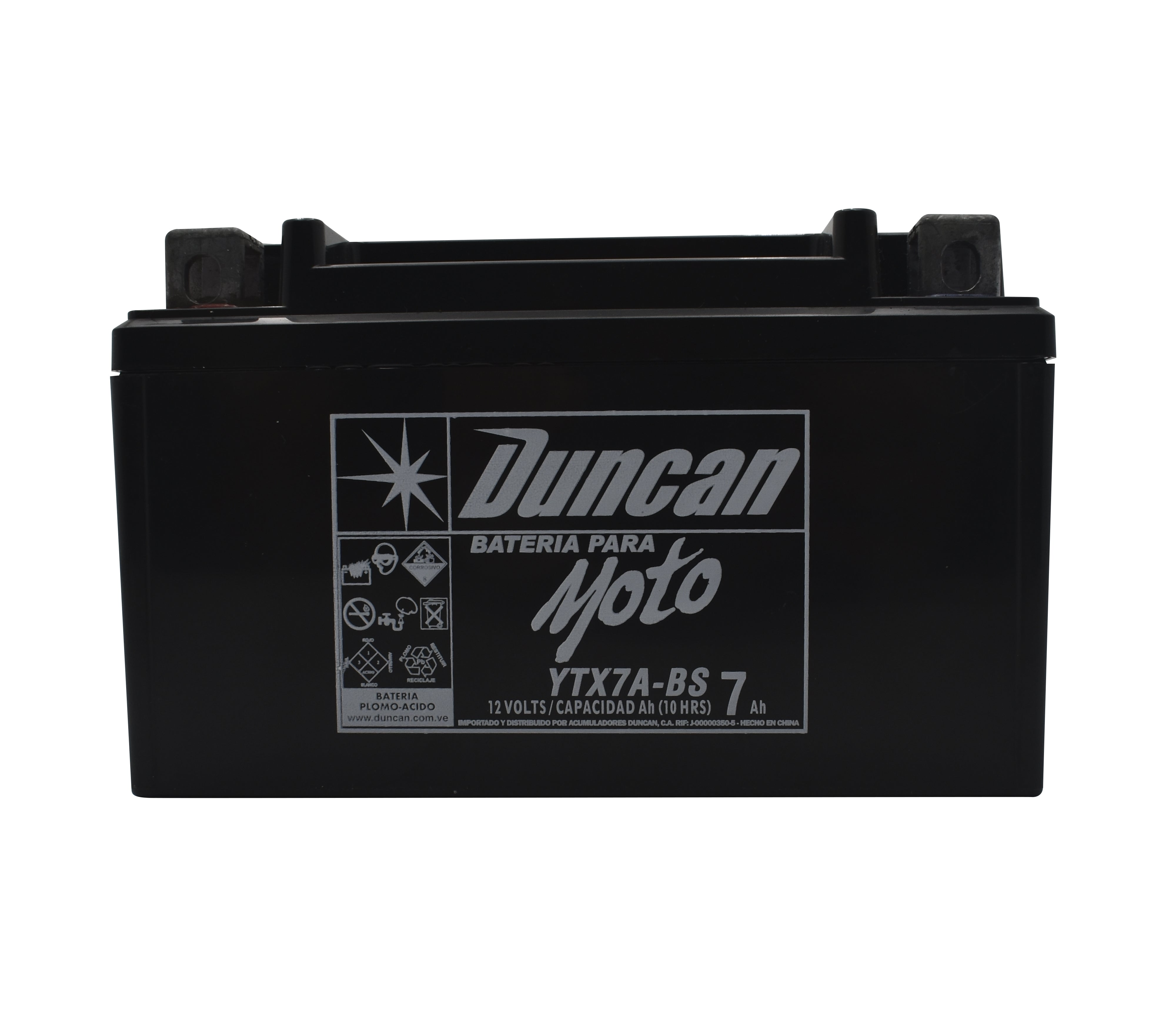 YTX7A Motorcycle Battery - High Performance Replacement for Duncan - Perfect for ATVs, Scooters, and Powersports Vehicles