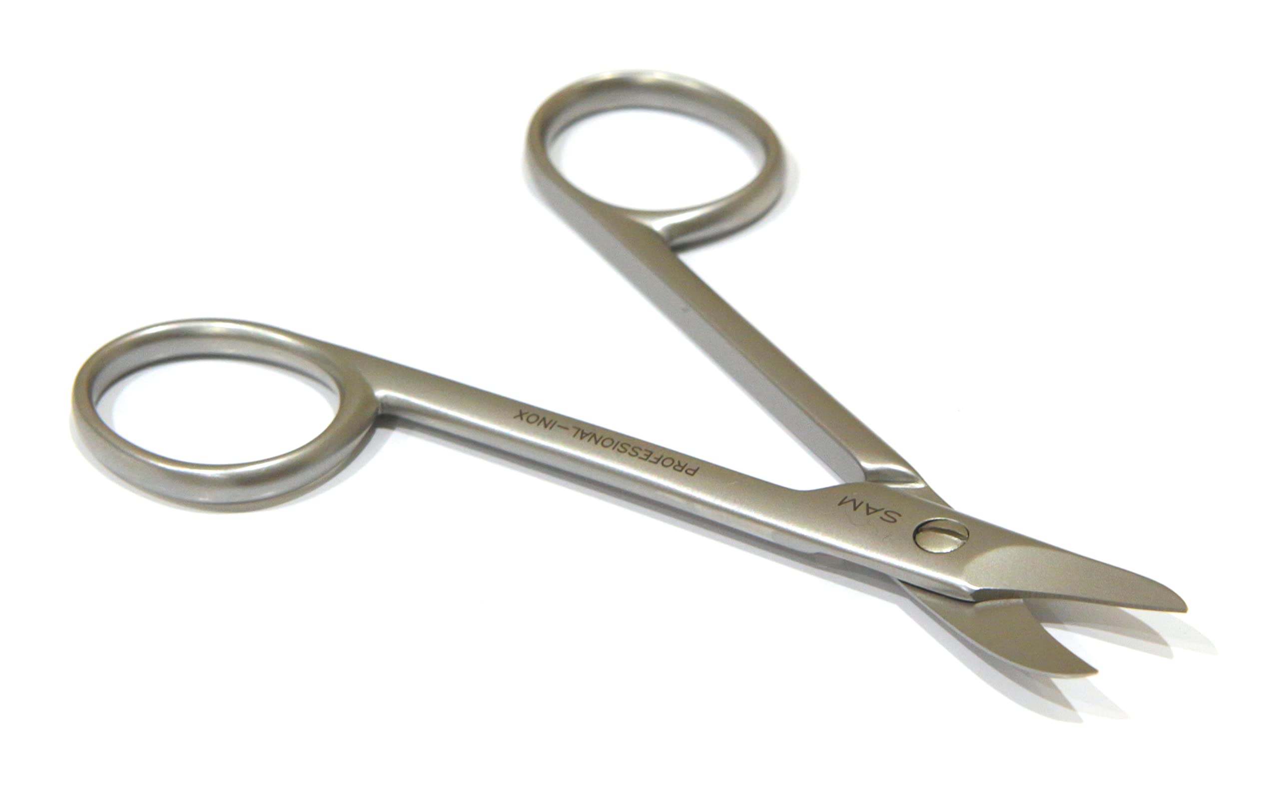 Premium Pedicure Scissors for Thick Nails - 10cm Curved Blades with Safety Tips - Professional Nail Care Tool for Home & Salon Use