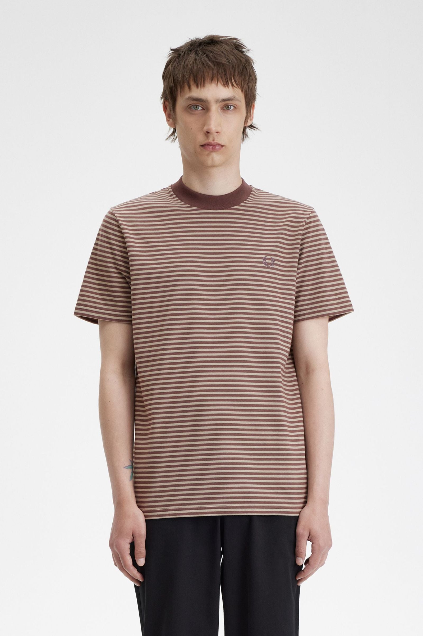 Premium Heavyweight Cotton T-Shirt for Men - Soft & Durable Striped Tee - Perfect for Casual Wear, Gym & Everyday Outfits