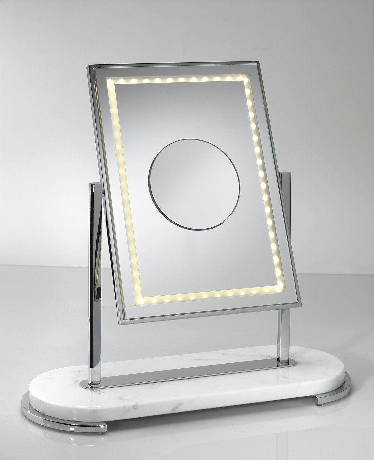 Brot PRESTIGE Collection MON BEAU LED Vanity Mirror with Adjustable Brightness - Perfect for Makeup, Skincare & Dressing Table Decor