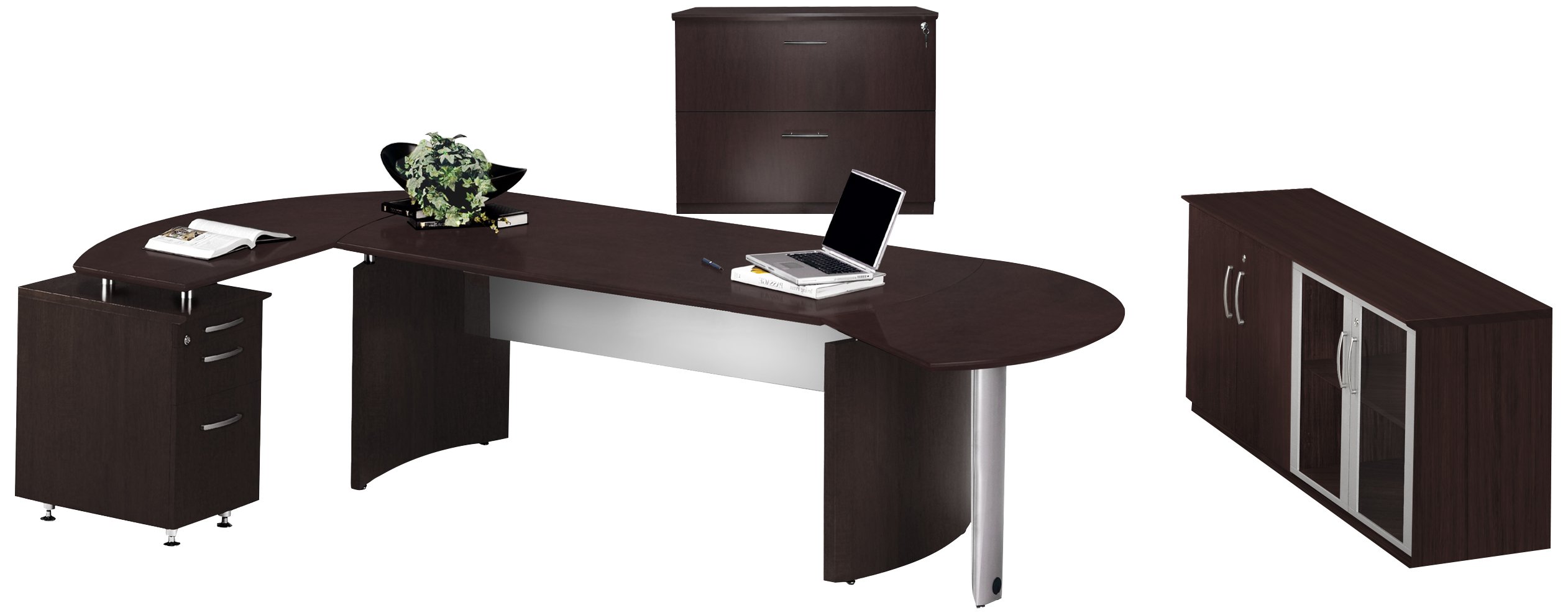 Mayline Medina Series Suite #16 Desk - Modern Office Desk with Durable Construction & Spacious Work Surface | Perfect for Home Office, Study Room & Workspace Organization