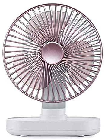 HTLLT Portable Mini Electric Fan with Adjustable Head - USB Rechargeable, Quiet, Handheld & Desktop Cooling Fan for Home, Office, Travel - Pink | Perfect for Work Desks, Dorm Rooms, Outdoor Activities & Personal Use